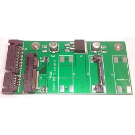 Card slot 50mm Mini PCI-E mSATA SSD convert to 2.5" 3.5" SATA adapter converter