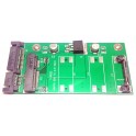 Card slot 70mm Mini PCI-E mSATA SSD convert to 2.5" 3.5" SATA adapter converter