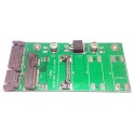 Card slot 26.8mm Mini PCI-E mSATA SSD convert SATA adapter converter Half Height