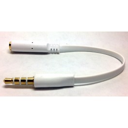 Earphone Converter Adapter Noodle Cable White convert OMTP to CTIA or CTIA to OMTP 3.5mm to 3.5mm 